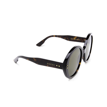 Gucci GG1081S Sonnenbrillen 003 havana - Dreiviertelansicht