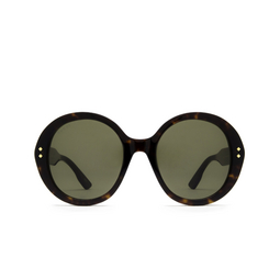 Gucci® Round Sunglasses: GG1081S color Havana 003.