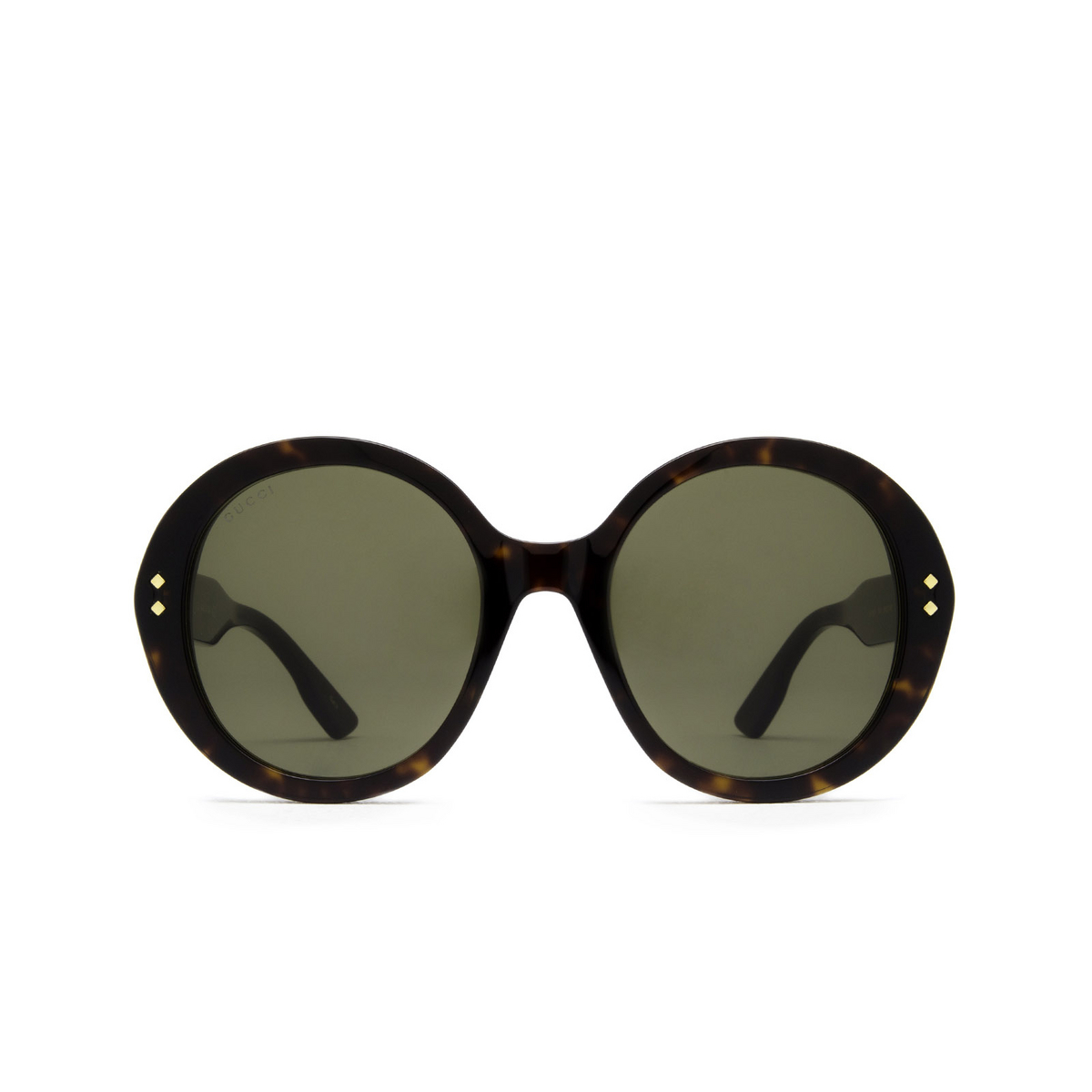 Gucci® Round Sunglasses: GG1081S color Havana 003 - product thumbnail 1/4.