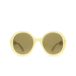 Gucci® Round Sunglasses: GG1081S color Yellow 004.