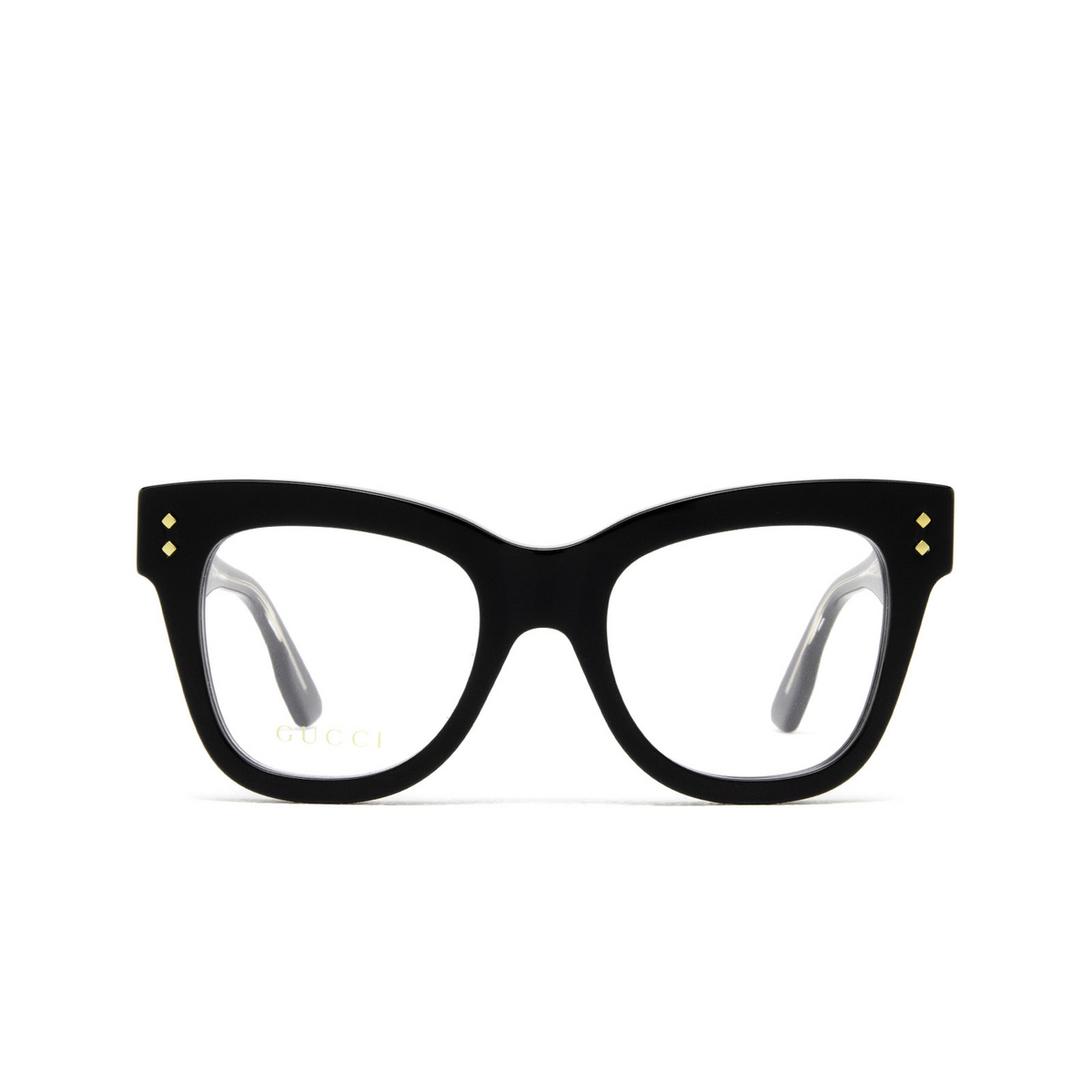 Gucci® Cat-eye Eyeglasses: GG1082O color 001 Black - front view