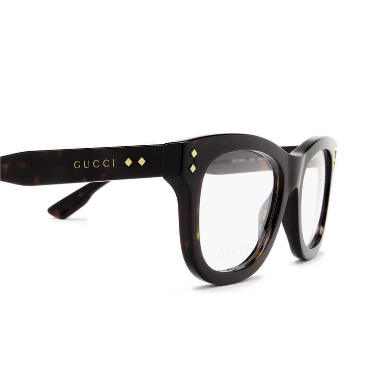 Gucci GG1086O Eyeglasses 007 havana - 3/4