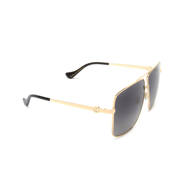 Gafas de sol Gucci GG1087S 001 gold - Vista tres cuartos
