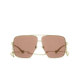 Gucci® Irregular Sunglasses: GG1087S color Gold 003.