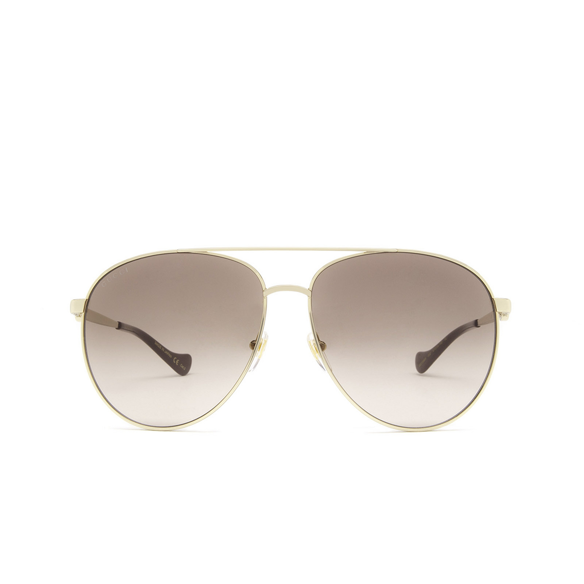 Gucci® Aviator Sunglasses: GG1088S color Gold 002 - product thumbnail 1/3.