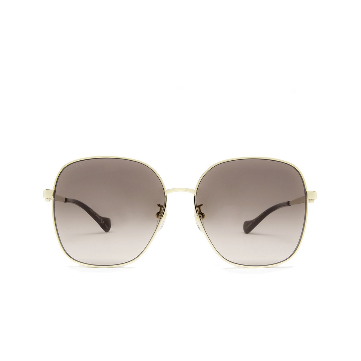Gucci® Square Sunglasses: GG1089SA color Gold 002 - product thumbnail 1/3.