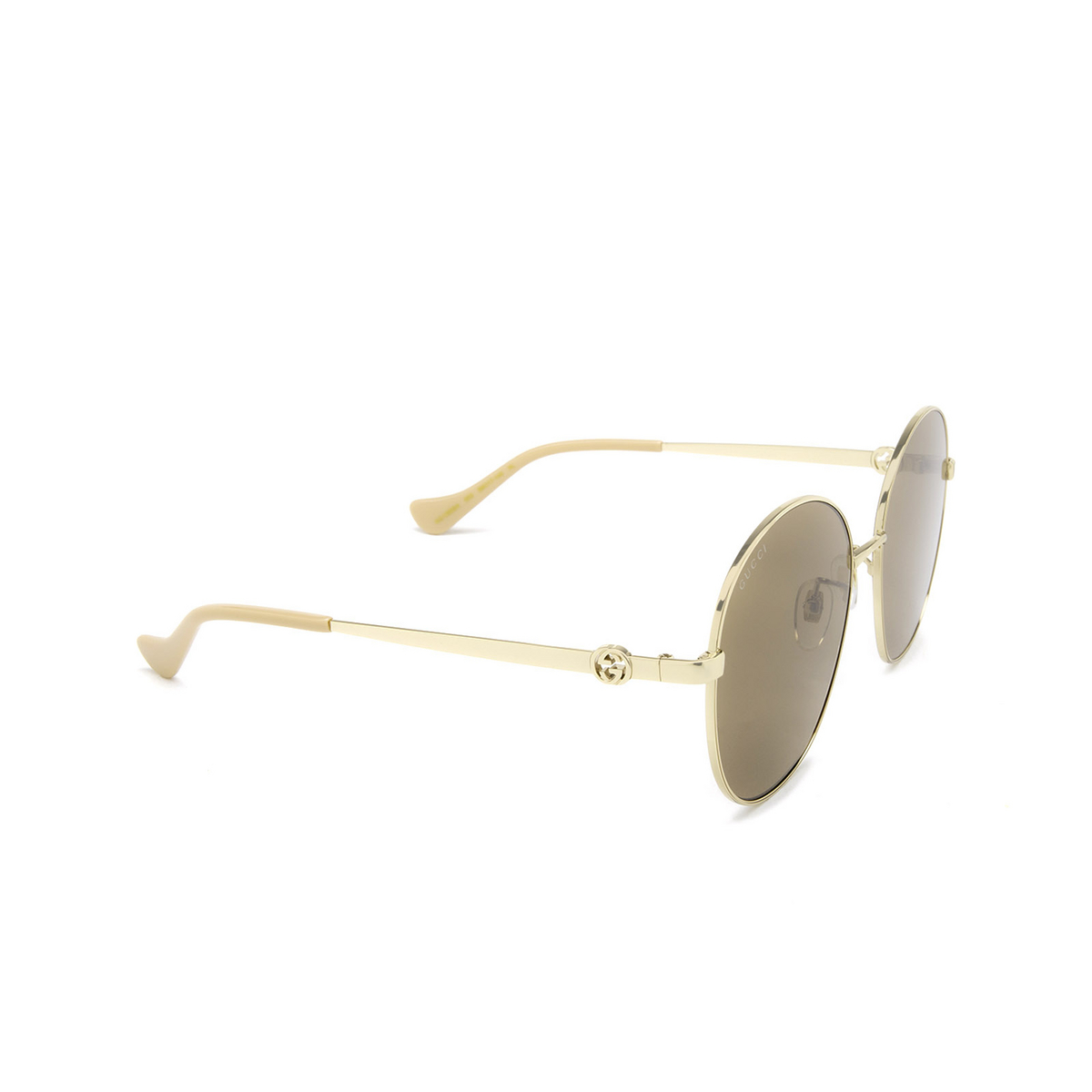 Gucci GG1090SA Sunglasses 003 Gold - three-quarters view