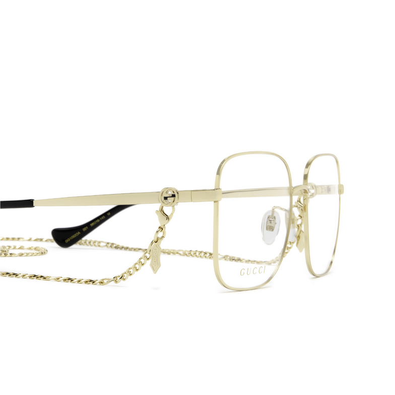 Gucci GG1092OA Eyeglasses 001 gold - 3/4