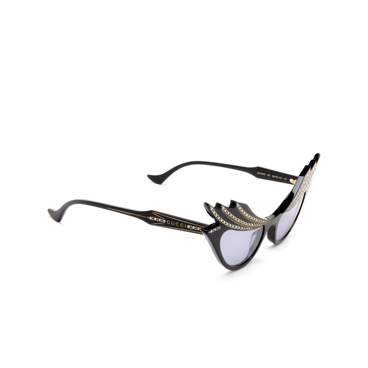Gucci GG1094S Sunglasses 001 Black - three-quarters view