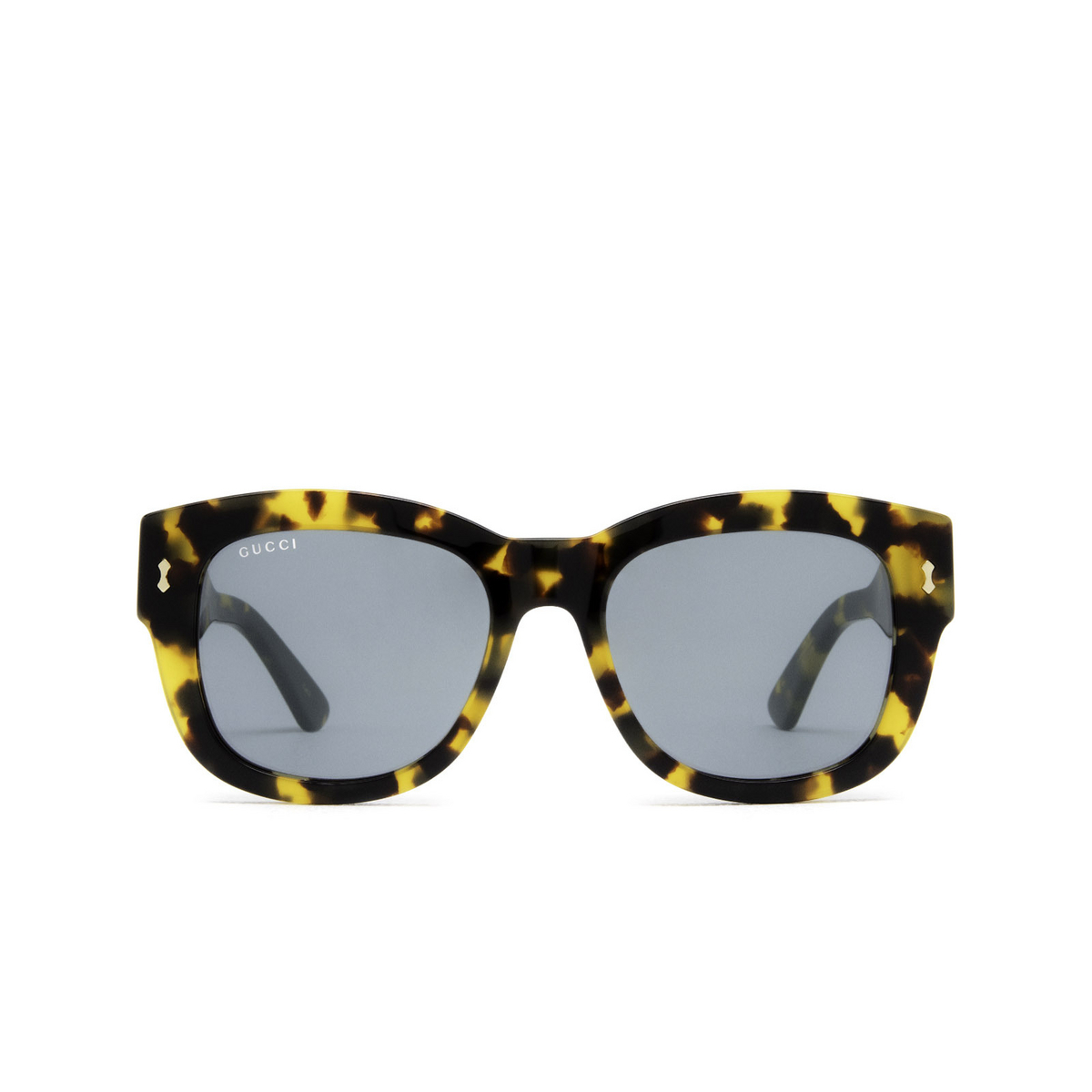 Gucci® Square Sunglasses: GG1110S color Havana 003 - front view.