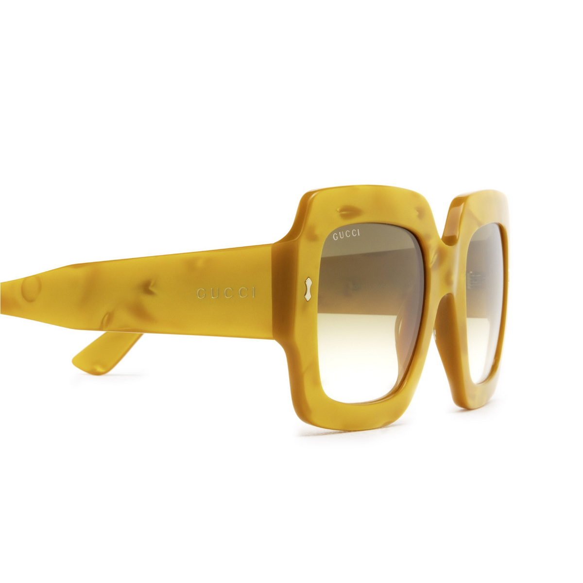 Gucci® Square Sunglasses: GG1111S color 004 Yellow - product thumbnail 3/5