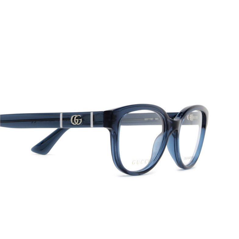 Gafas graduadas Gucci GG1115O 003 blue - 3/4