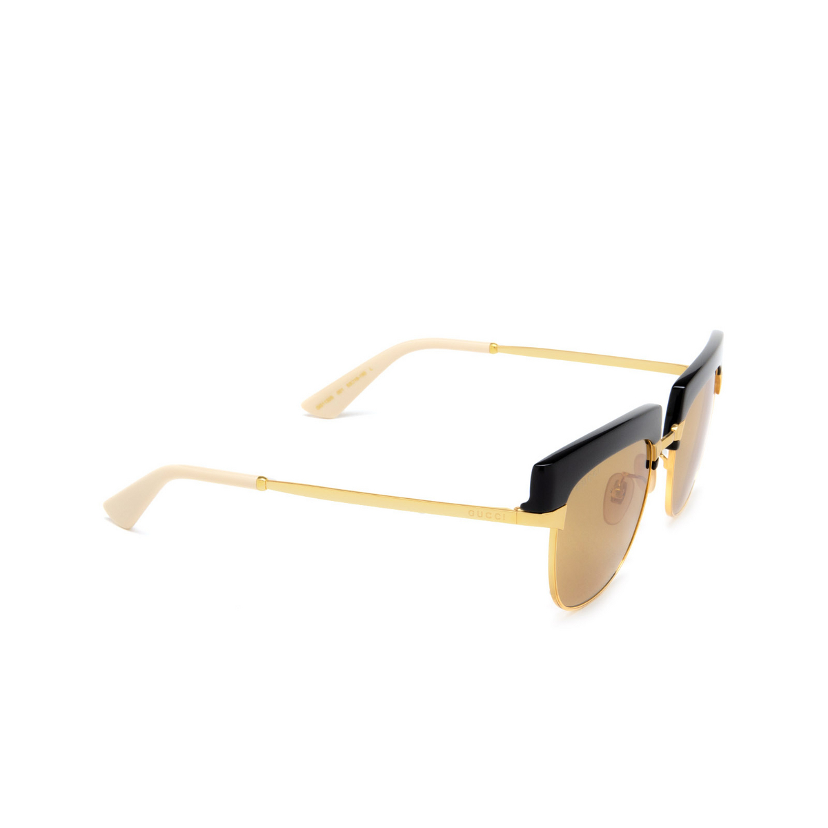 Gucci GG1132S Sunglasses 001 Gold - three-quarters view