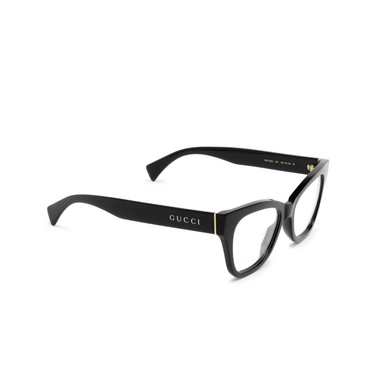 Gucci GG1133O Korrektionsbrillen 001 black - Dreiviertelansicht