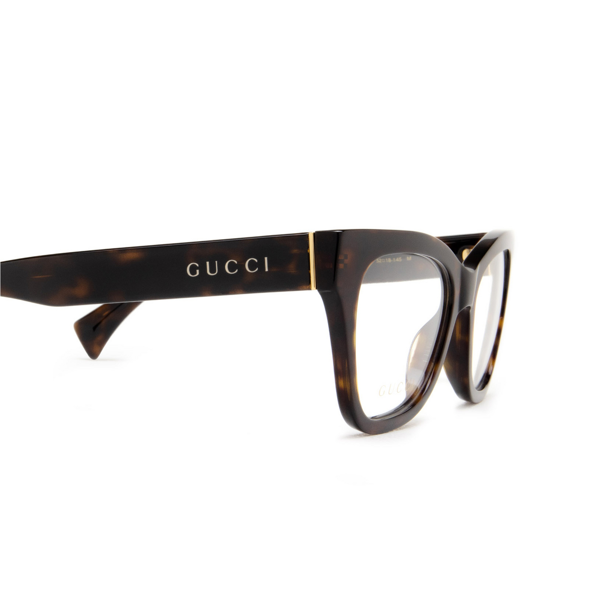 Occhiali da vista Gucci GG1133O 004 Havana - anteprima prodotto 3/5
