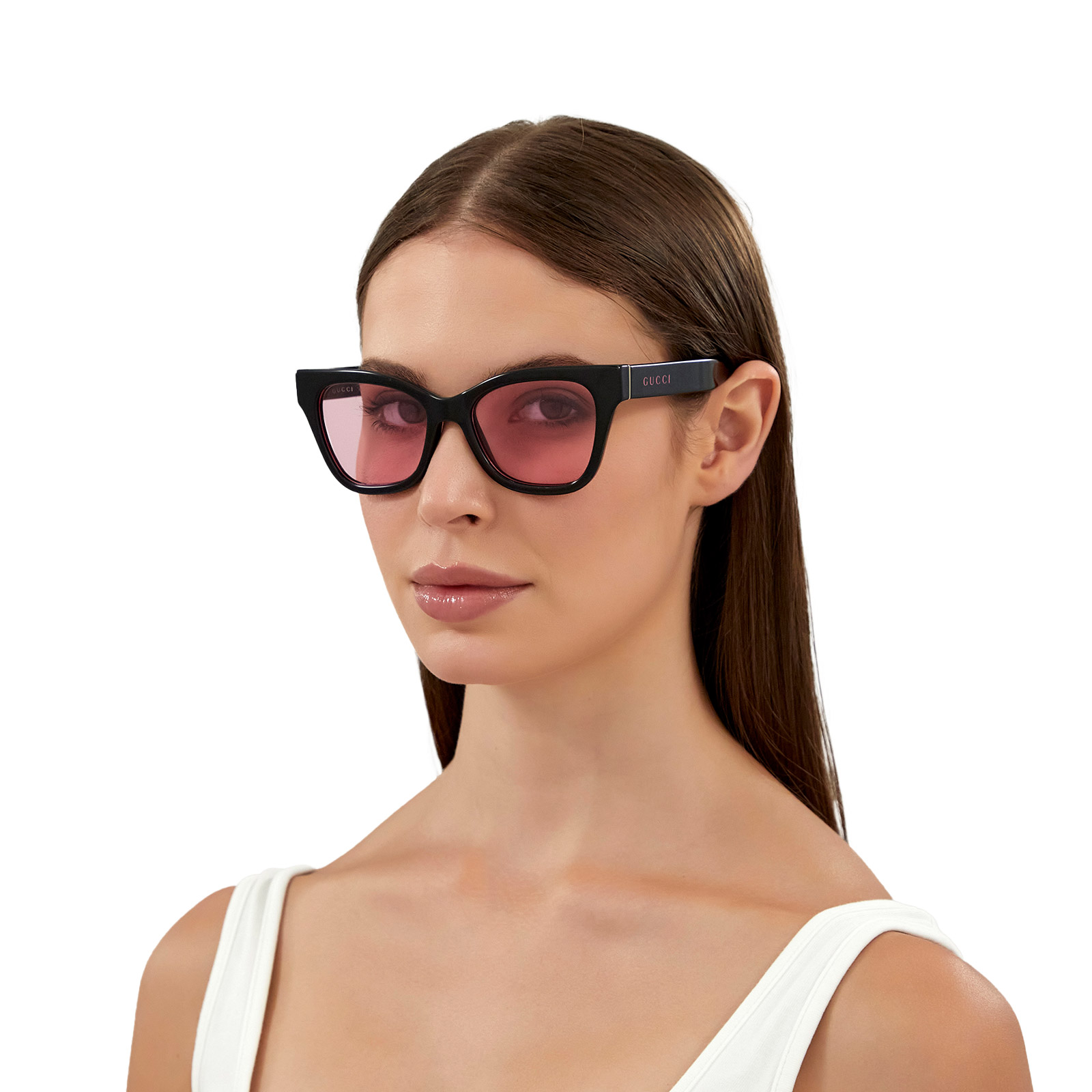 Gucci® Cat-eye Sunglasses: GG1133S color Black 003 - product thumbnail 4/4.
