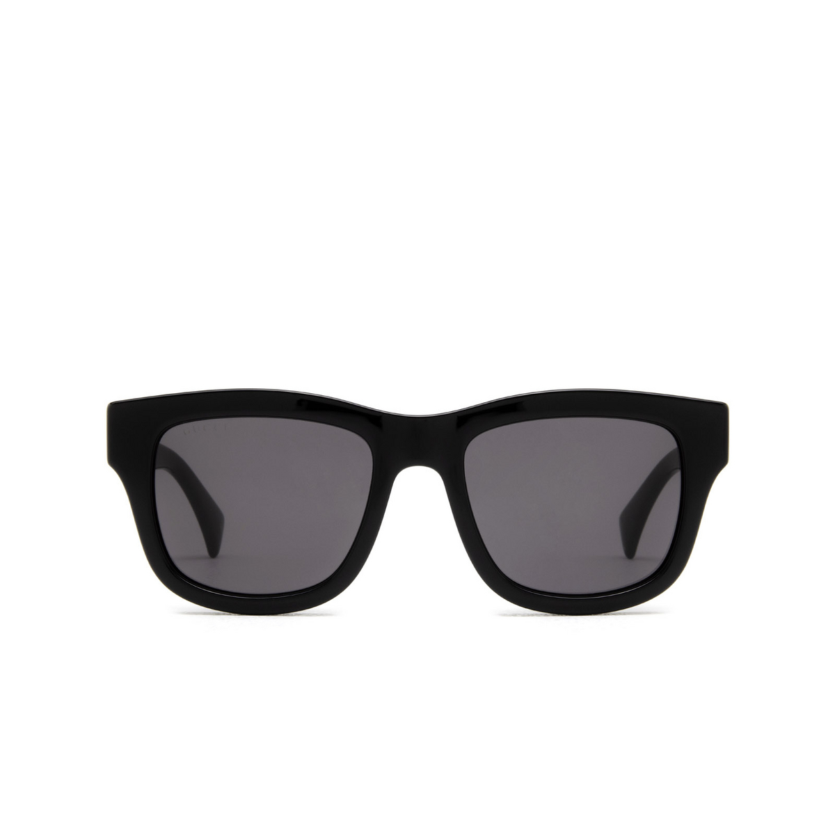 Gucci® Square Sunglasses: GG1135S color Black 002 - front view.