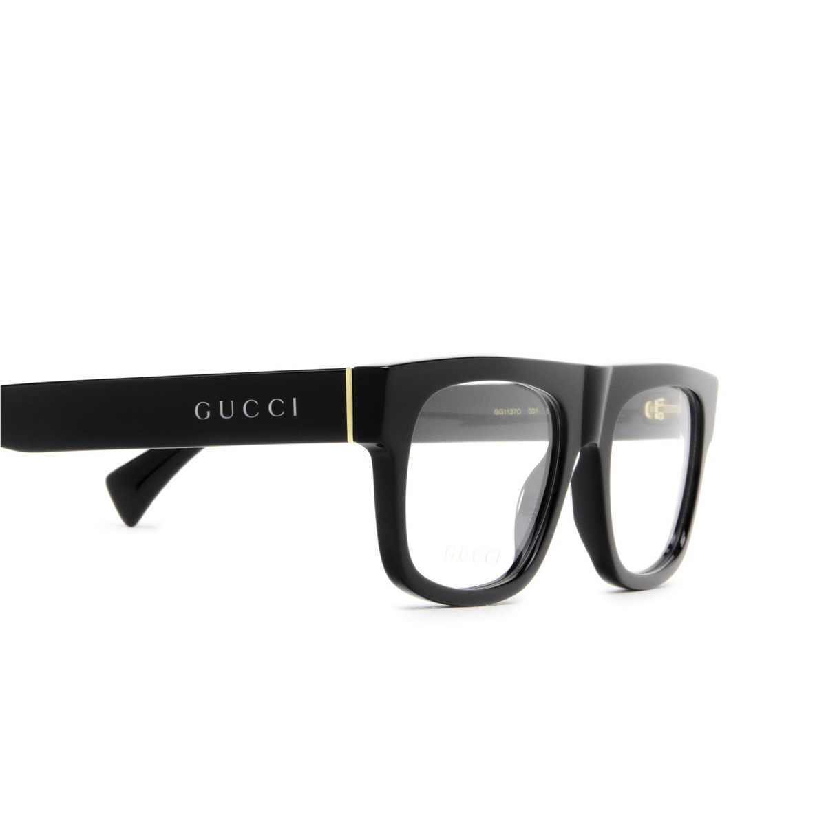 Gucci® Rectangle Eyeglasses: GG1137O color 001 Black - product thumbnail 3/3