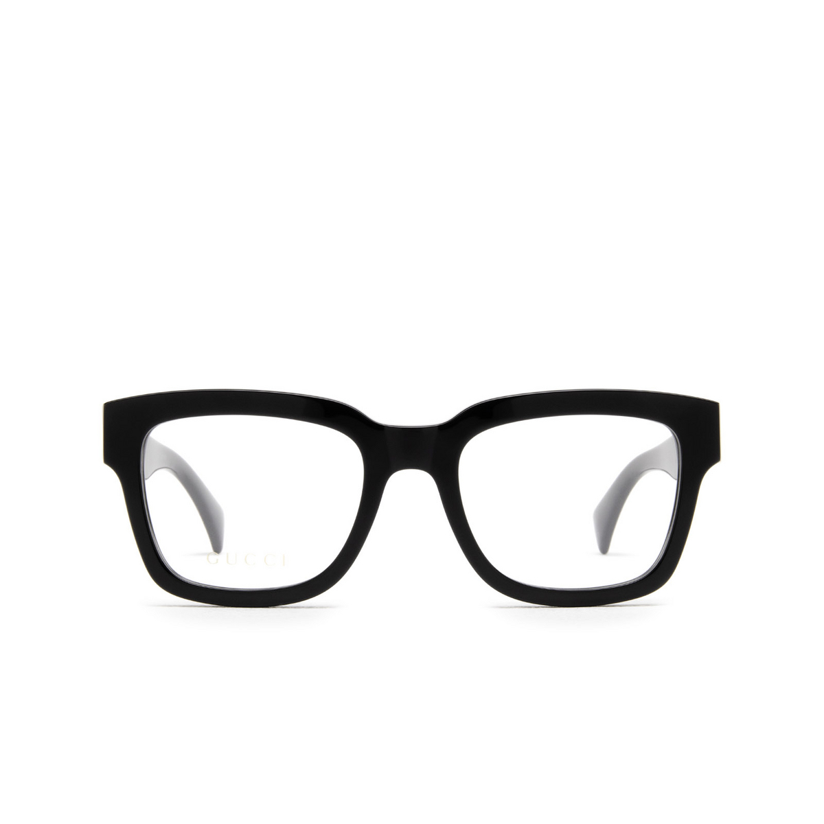 Gucci® Square Eyeglasses: GG1138O color Black 001 - front view.