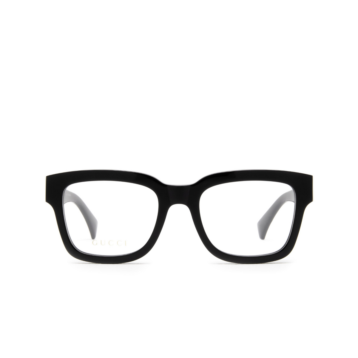 Gucci® Square Eyeglasses: GG1138O color Black 002 - front view.