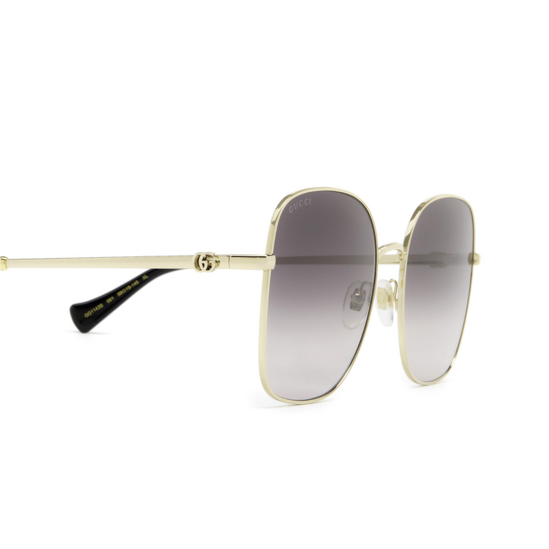 Gafas de sol Gucci GG1143S 001 gold - 3/4