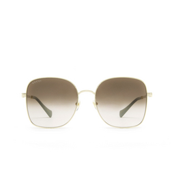 Gucci® Square Sunglasses: GG1143S color Gold 002.