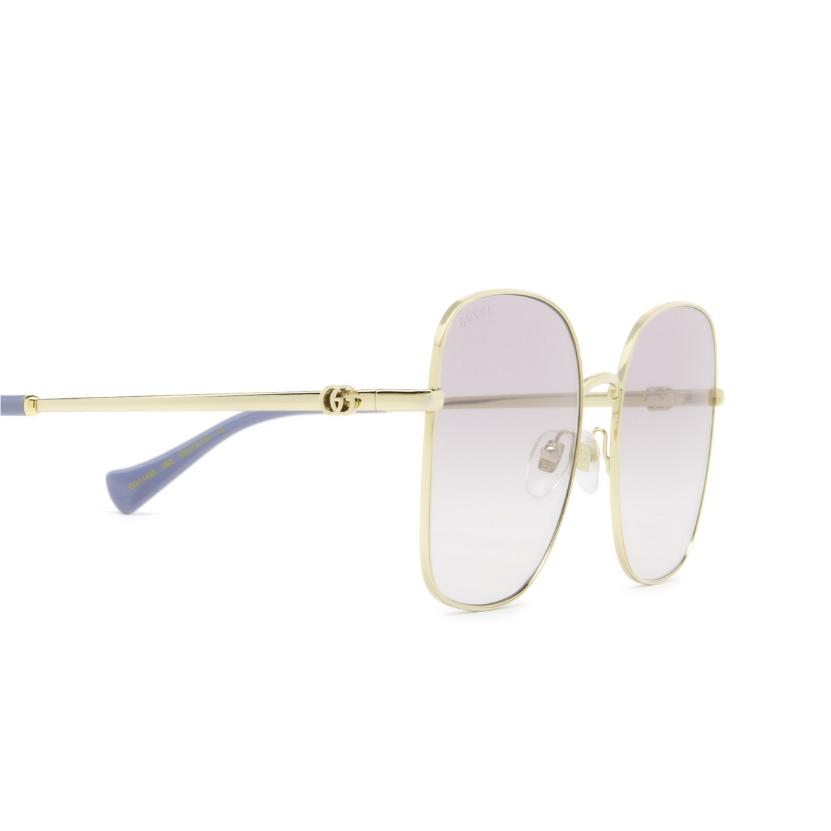 Gucci® Square Sunglasses: GG1143S color 003 Gold - product thumbnail 3/3