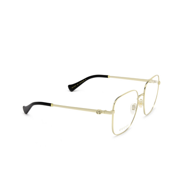 Gucci GG1144O Korrektionsbrillen 001 gold - Dreiviertelansicht