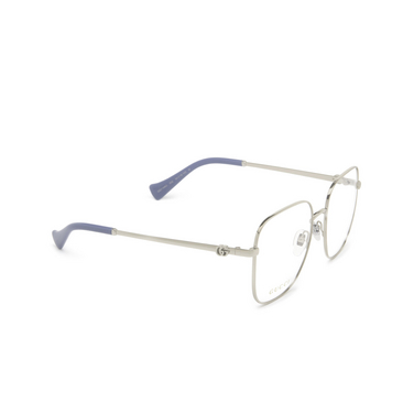 Gucci GG1144O Korrektionsbrillen 002 silver - Dreiviertelansicht