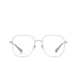 Gucci® Square Eyeglasses: GG1144O color 002 Silver 