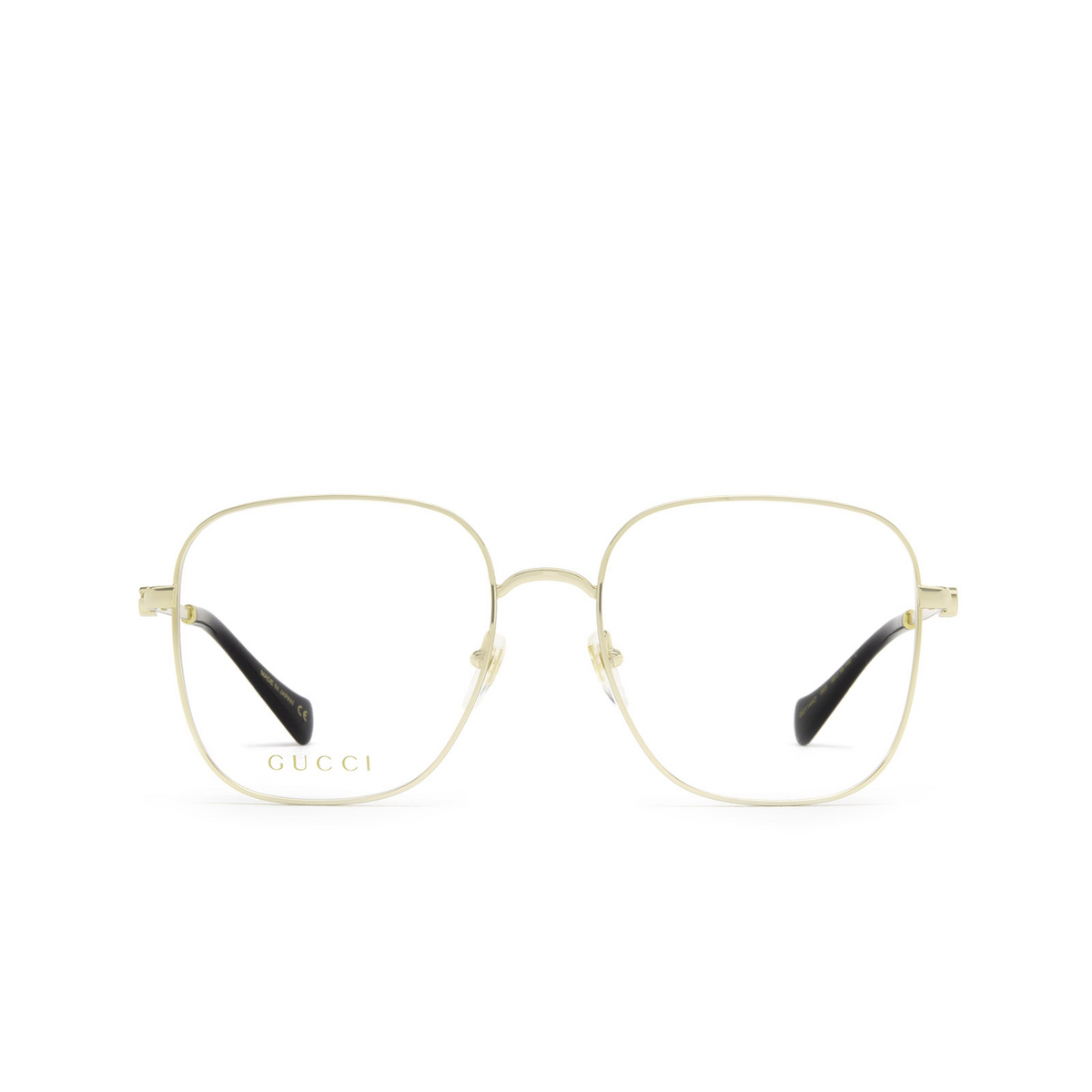 Gucci® Square Eyeglasses: GG1144O color 003 Gold - front view