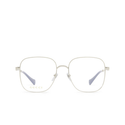 Gucci® Square Eyeglasses: GG1144O color 004 Silver 