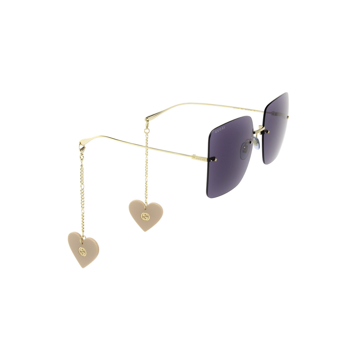 Gucci® Square Sunglasses: GG1147S color 004 Gold - 2/4