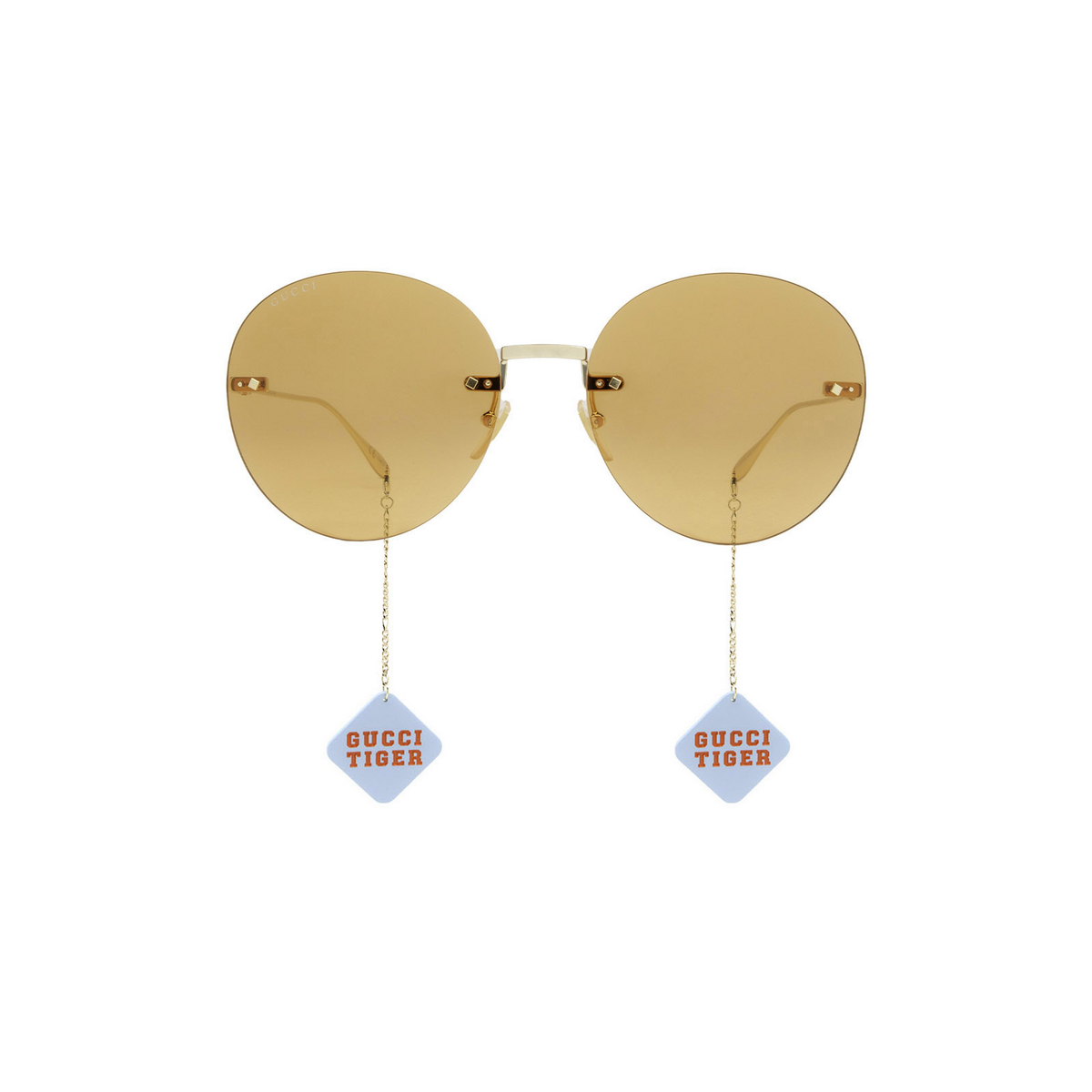 Gucci® Round Sunglasses: GG1149S color Gold 007 - product thumbnail 1/6.