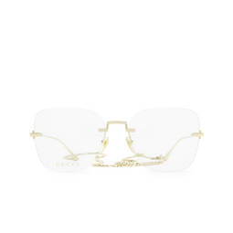Gucci® Square Eyeglasses: GG1150O color 001 Gold 