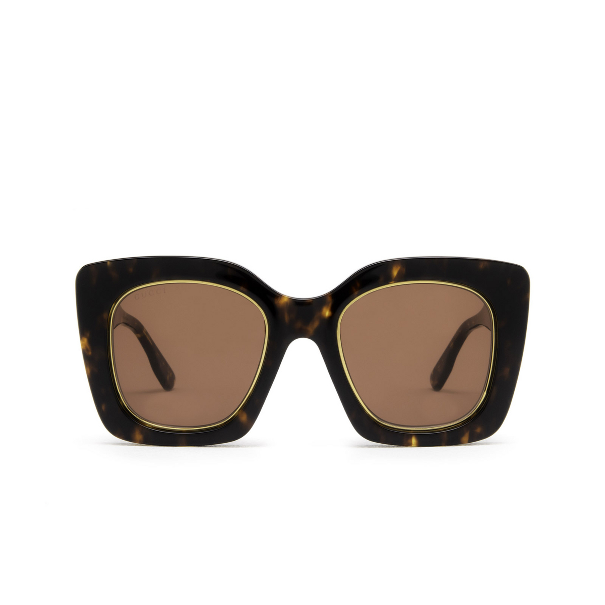 Gucci® Butterfly Sunglasses: GG1151S color Havana 003 - front view.