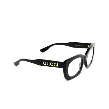 Gafas graduadas Gucci GG1154O 001 black - Vista tres cuartos