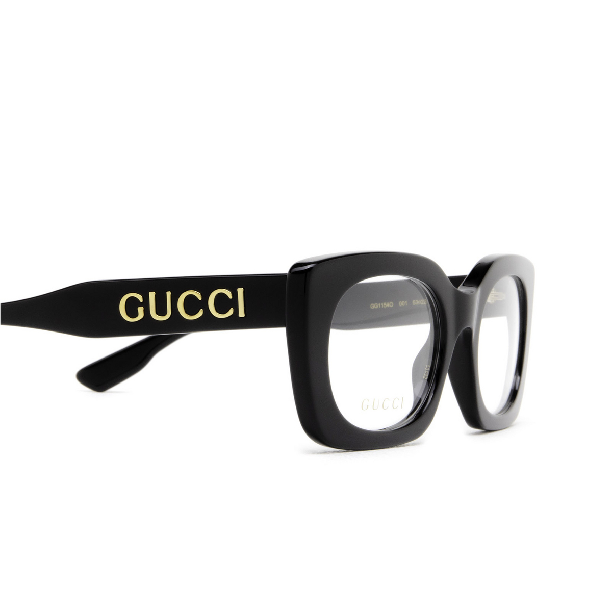 Occhiali da vista Gucci GG1154O 001 Black - anteprima prodotto 3/5