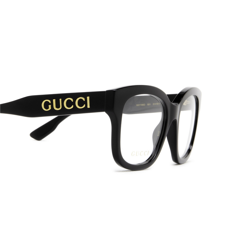 Gucci GG1155O Eyeglasses 001 black - 3/4