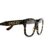 Occhiali da vista Gucci GG1155O 003 havana - anteprima prodotto 3/4