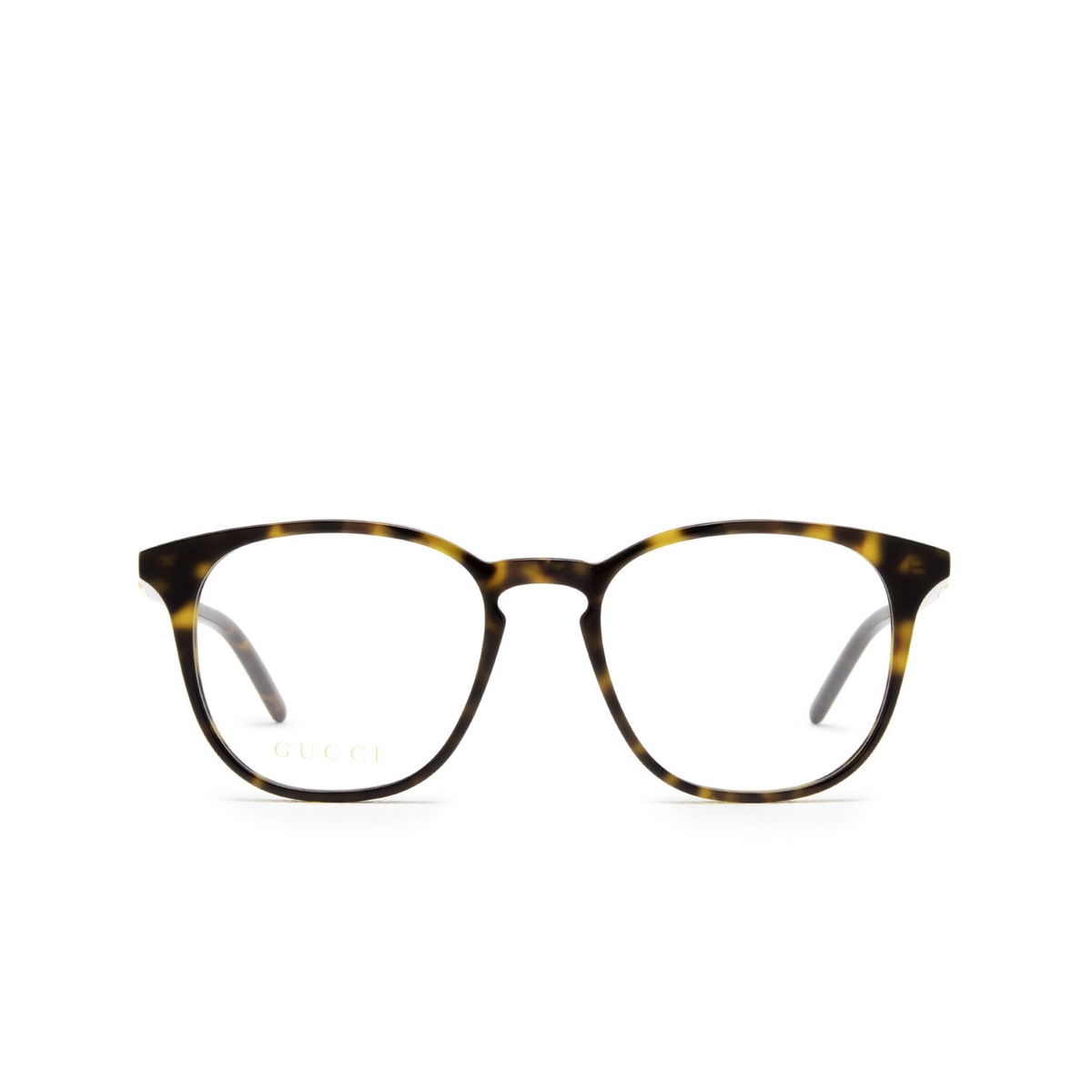 Gucci® Square Eyeglasses: GG1157O color Havana 006 - front view.