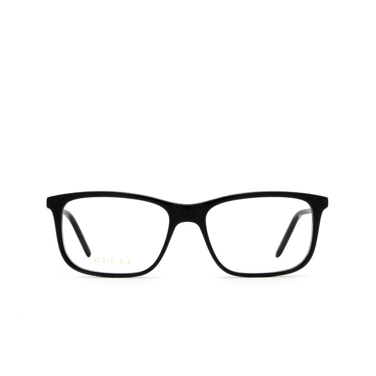 Gucci® Rectangle Eyeglasses: GG1159O color Black 001 - front view.