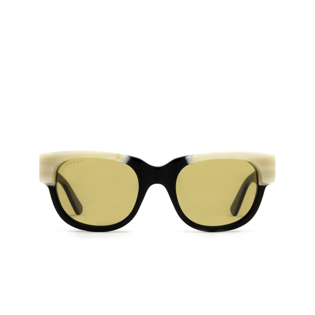 Gucci® Square Sunglasses: GG1165S color Black 001 - front view.
