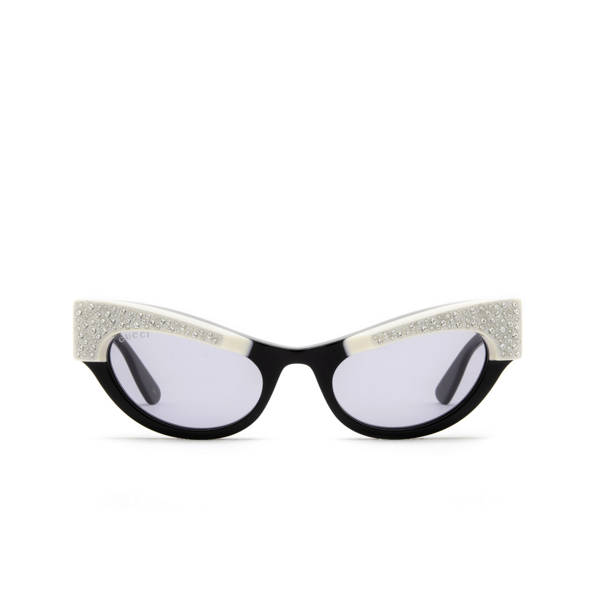 Gucci® Cat-eye Sunglasses: GG1167S color Black 001 - front view.