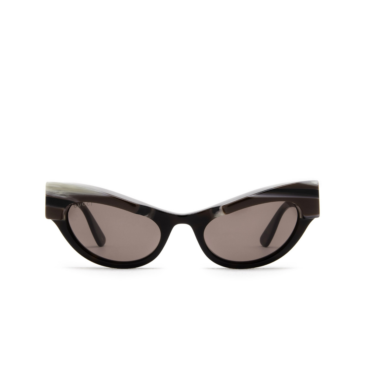 Gucci® Cat-eye Sunglasses: GG1167S color 002 Havana - front view