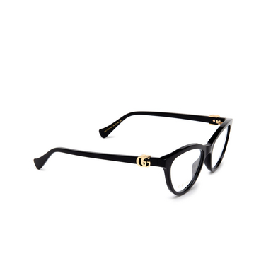 Gucci GG1179O Korrektionsbrillen 001 black - Dreiviertelansicht