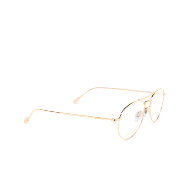 Gucci GG1187O Korrektionsbrillen 001 gold - Dreiviertelansicht