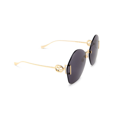 Gafas de sol Gucci GG1203S 002 gold - Vista tres cuartos