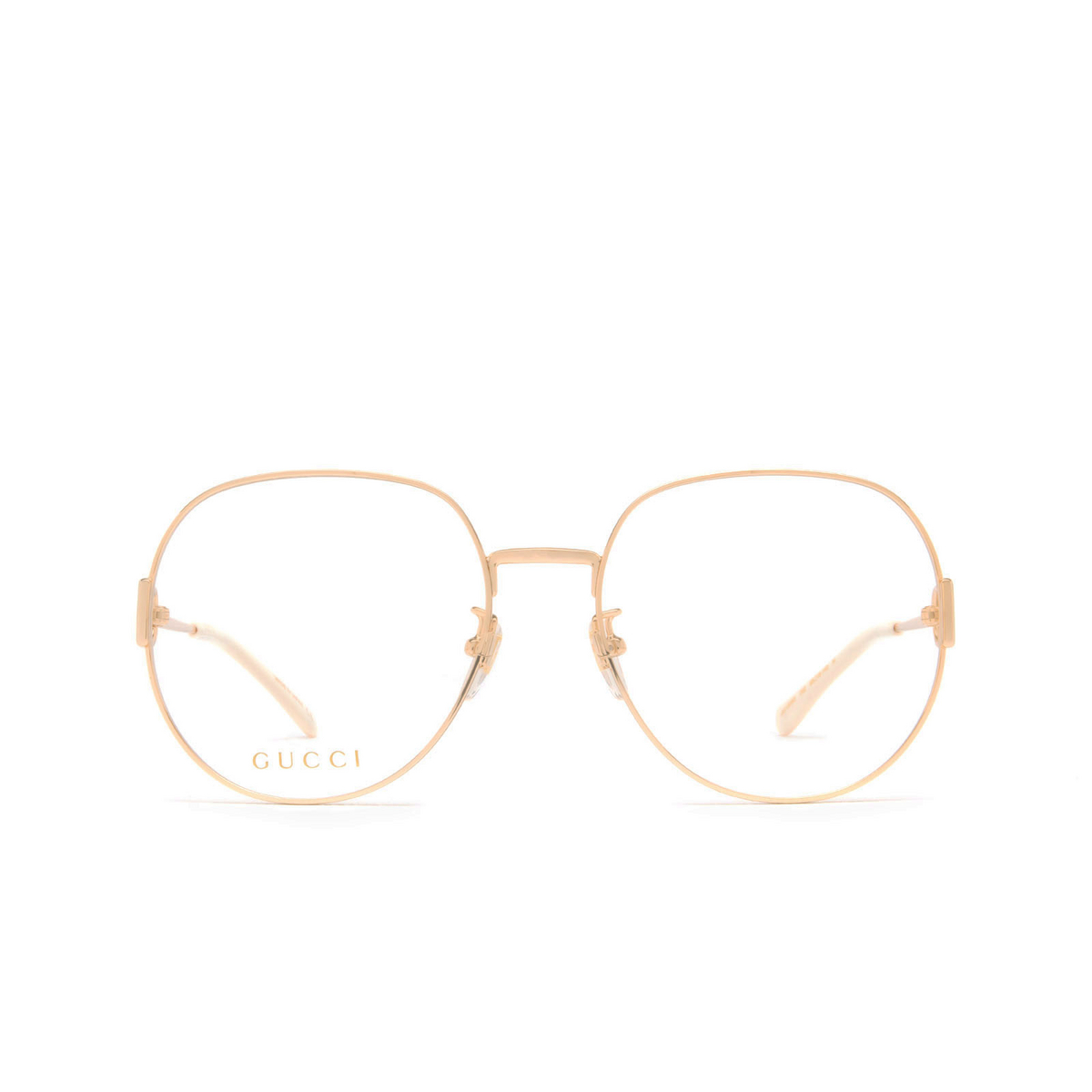 Gucci GG1208O Eyeglasses 002 Gold - front view