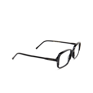 Gucci GG1211O Korrektionsbrillen 001 black - Dreiviertelansicht